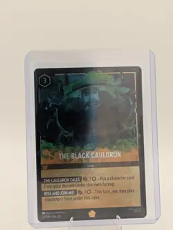 Disney Lorcana TCG Whisper In The Well The Black Cauldron Legendary Cold Foil NM - Image 1