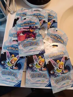 Disney Lorcana Winterspell Sleeved Booster Packs x10 NEW/SEALED SHIPS NOW - Image 1