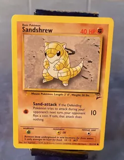 SANDSHREW NON HOLO FOIL - POKEMON TCG 1995 VINTAGE CARD # 91/130 - Image 1