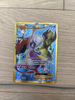 Pokemon Mewtwo-EX TCG Breakthrough Holo Card 163/162 Secret Rare - Image 1