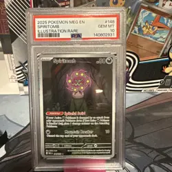 Pokemon TCG Spiritomb 148/132 Mega Evolution Illustration Rare Card PSA 10 - Image 1