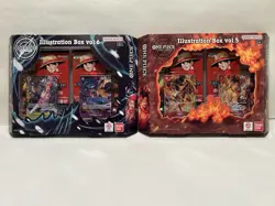 2 NEW One Piece Card Game Illustration Box Vol.5 and Vol.6 SEALED In Box - Image 1