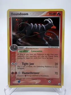 Pokemon Houndoom 7/115 Unseen Forces Holo Rare EX Era 2005 Card - Image 3