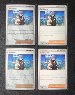4x Cassiopeia 056/064 (2 reverse holo) Pokemon card Shrouded Fable uncommon NM - Image 1