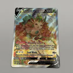 Pokemon Leafeon V Alternate Full Art 167/203 SWSH07 Holo Card - Image 3