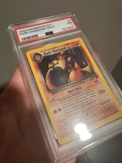 Pokemon Dark Charizard TCG Holo Rare Card 4/82 PSA 7 Team Rocket WOTC Unlimited - Image 3