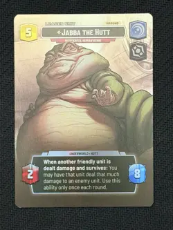 Fantasy Flight Games Star Wars Unlimited Jabba the Hutt Leader Card - Showcase - Image 1