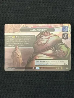 Fantasy Flight Games Star Wars Unlimited Jabba the Hutt Leader Card - Showcase - Image 2