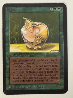 Magic the Gathering MTG Alpha Lure LP (Beta Bob) - Image 1