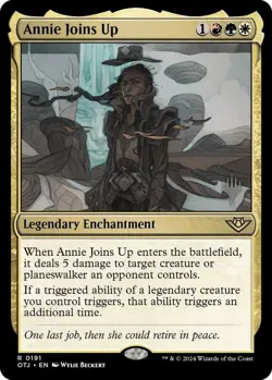 MTG Annie Joins Up Foil Outlaws of Thunder Junction Promo Pack NM - Image 1