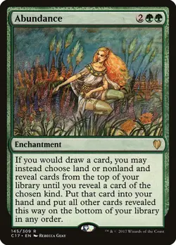 1x Abundance NM Eng MTG - Commander 2017 - Image 1