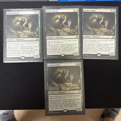 4 Fiend Artisan MTG 1 Foil And 3 Regular - Image 1