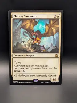 MTG - Clarion Conqueror - Creature (Dragon) - TDM #5 - Rare - Image 1