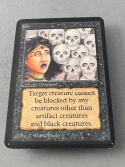 Fear MTG Alpha Edition—Lightly Played Excellent—Vintage Magic: the Gathering - Image 3