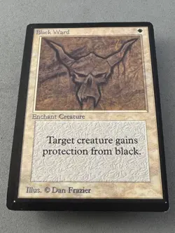 Black Ward MtG BETA—Lightly Played Excellent—Vintage Magic: the Gathering - Image 3