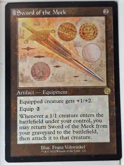Sword of the Meek - Schematic - The Brothers' War- Magic the Gathering MTG Nice! - Image 1