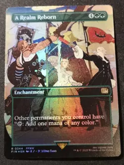 A Realm Reborn - Foil - Borderless - FIN - MTG - EN - NM - 0344 - Image 1
