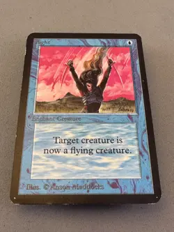 Flight MTG Limited Edition Alpha—LP Excellent—Vintage Magic: the Gathering - Image 3