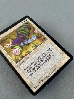 Karma MTG Limited Edition Alpha—Lightly Played EX—Vintage Magic the Gathering - Image 4