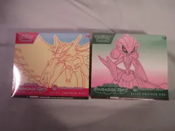 Pokemon Center ETB Paradox Rift (Set of 2), Roaring Moon & Iron Valiant, SEALED! - Image 1