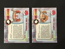 Krabby & Kinglar Topps Chrome Pokemon Series Holo NM - Image 2