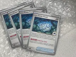 4x Antique Cover Fossil | 129/142 | Common | Pokemon Stellar Crown NM Playset - Image 1