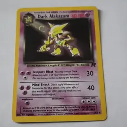 Pokemon Dark Alakazam 1/82 Team Rocket Holo Rare 60 HP 2000 Vintage - Image 1