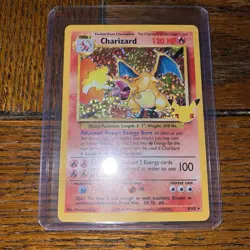 Charizard 4/102 Celebrations: Classic Collection Holo 25th Anniversary Pokemon - Image 2