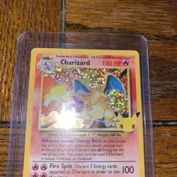 Charizard 4/102 Celebrations: Classic Collection Holo 25th Anniversary Pokemon - Image 4