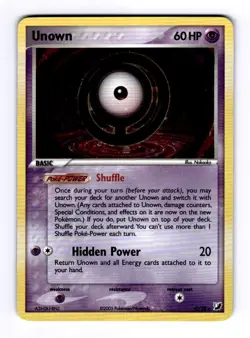Unown (O) Unseen Forces #O (2005) Holo NM Pokemon - Image 1