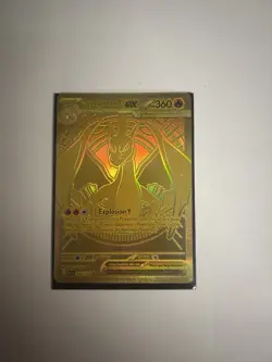 Pokemon TCG Gold Mega Charizard Y EX - Ascended Heroes 294/217 Pack Fresh - Image 1