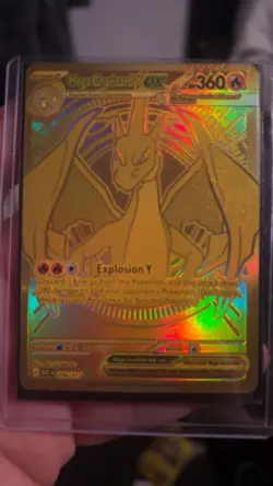 Pokemon TCG Gold Mega Charizard Y EX - Ascended Heroes 294/217 Pack Fresh - Image 3