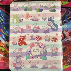 Pokemon Center Goomy Multicolor Faux Leather Zip Binder for Pokemon TCG - Image 2