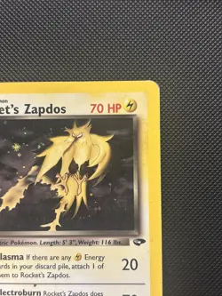 Pokemon TCG Rocket's Zapdos Gym Challenge 15/132 Holo 1st Edition Holo Rare - Image 4