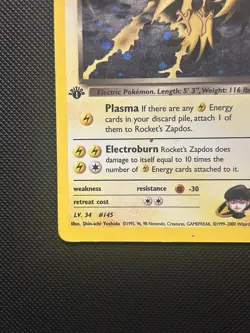 Pokemon TCG Rocket's Zapdos Gym Challenge 15/132 Holo 1st Edition Holo Rare - Image 5