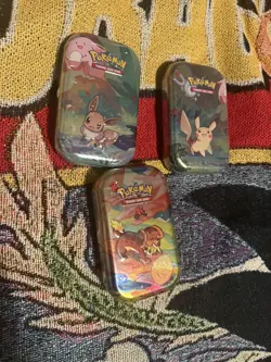 Pokemon Kanto Friends Mini Tin x2 + 1 Vibrant Paldea New and Sealed - Image 4