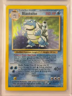Blastoise Holo Base Set Unlimited 2/102 *CGC 8.5* Pokemon 1999 - Image 4