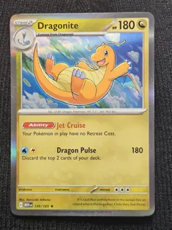 Pokemon Dragonite 149/165 Scarlet & Violet: 151 Holo Rare NM/M - Image 1
