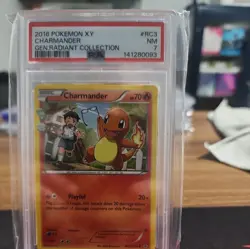 2016 POKEMON XY GENERATIONS RADIANT COLL #RC3 CHARMANDER PSA 7 - Image 1