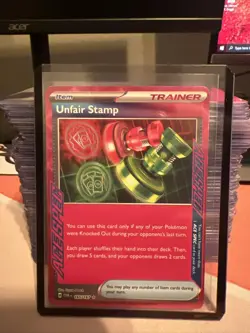 Pokemon TCG Unfair Stamp Scarlet & Violet-Twilight Masquerade 165/167 Holo... - Image 1