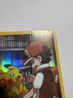 Pokemon Sun & Moon Cosmic Eclipse Pikachu 241/236 Secret Rare Holo Light Play - Image 5