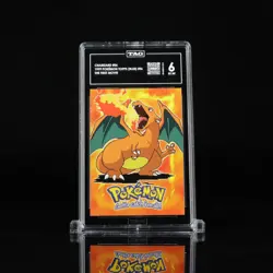 1999 Pokemon Topps (Blue) The First Movie #E6 Charizard #06 TAG 6.. - Image 1