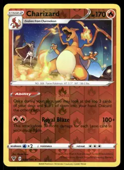 Pokemon TCG Vivid Voltage #025/185 Charizard Reverse LP - Image 1