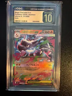 Pokemon Mega Charizard X ex 013/080 Inferno X EX Holo Japanese CGC 10 Pristine - Image 1