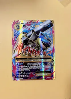 Pokemon M Blastoise EX Full Art Ultra Rare Evolutions Holo 102/108 220 HP - Image 1