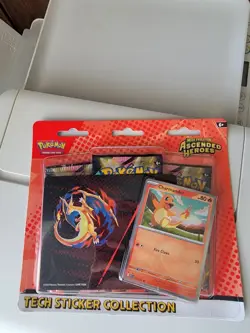 Pokemon Ascended Heroes Charmander Tech Sticker Collection Pack - Image 2