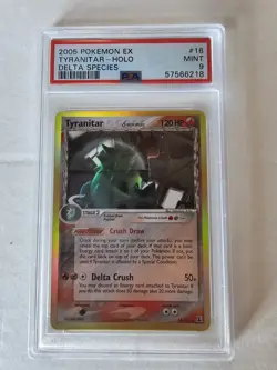 Pokemon EX Tyranitar Delta Species Holo Rare #16/113 PSA 9 2005 - Image 1