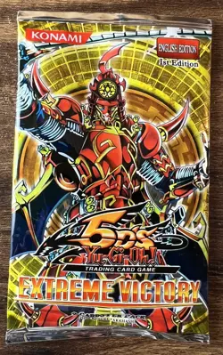 Konami Yu-Gi-Oh EXVC Extreme Victory 5DS Booster Pack Cards 1996 First Edition 53334399654 - Image 1