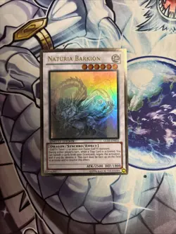 Yugioh Naturia Barkion GLD5-EN033 Ghost Gold Rare Limited Edition VLP (WNU) - Image 1