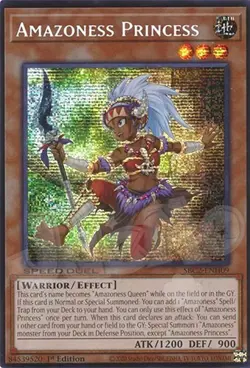 Yugioh - Amazoness Princess - 1st Edition Prismatic Secret Rare LP - Free Holo - Image 1